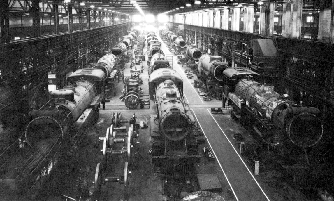 Canadian Pacific Railway CPR Angus Shops locomotive shop late 1940s
