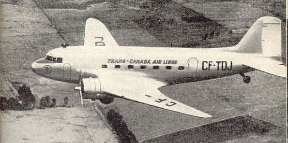 TCA Trans-Canada airlines  DC-3