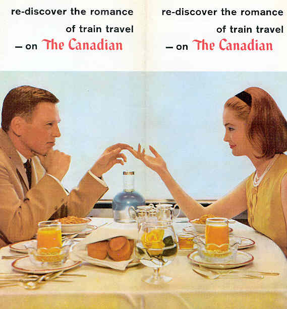 CPR The Canadian dining car table setting
