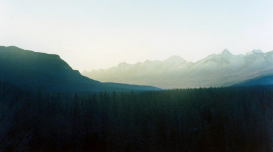 The Canadian eastbound, just east of Field BC