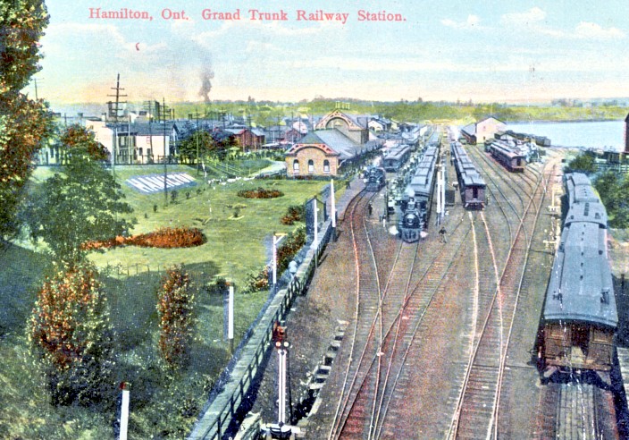 GTR station Hamilton circa 1890