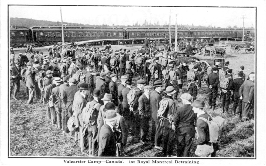 Valcartier volunteers and Canadian Northern