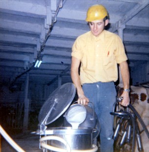 old milking equipment