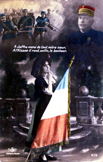 Joffre Alsace postcard 1914