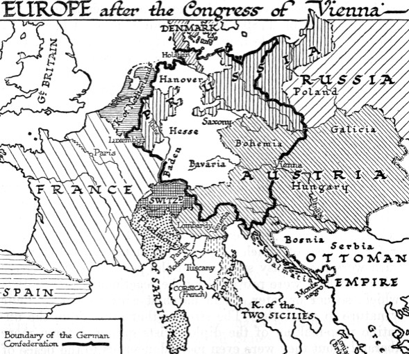 World War 1 Map Of Alliances. map: German Confederation