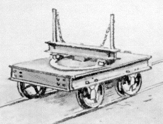 Great War light railway rotating wheelset