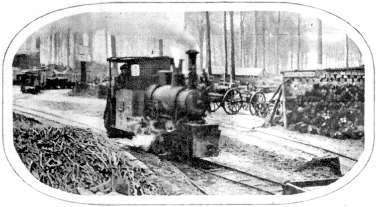 Great War Decauville light railway at the rear