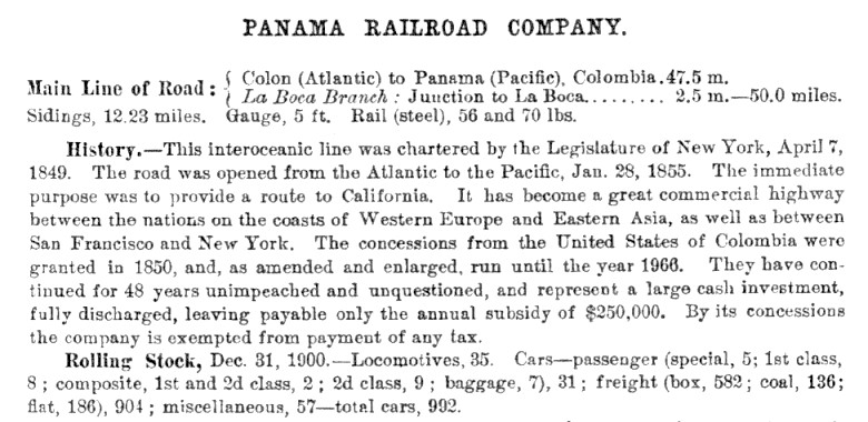 Panama Railroad register listing