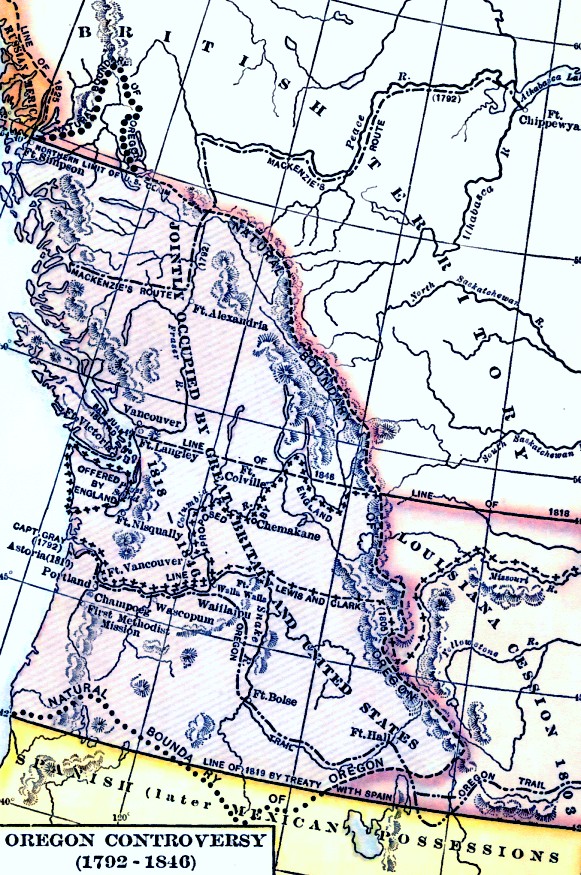 Map Oregon Territory