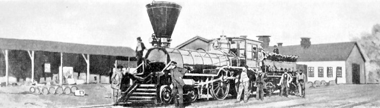 Grand Trunk Railway wood burning locomotive