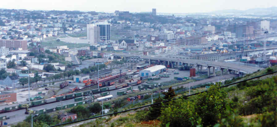 Newfoundland Railway, St. John's yard 1988