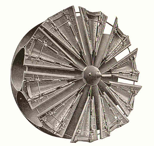 Rotary snowplow: scoop wheel