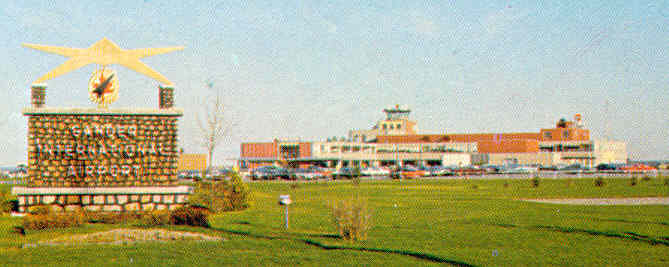 Gander airport terminal building in the 1960s
