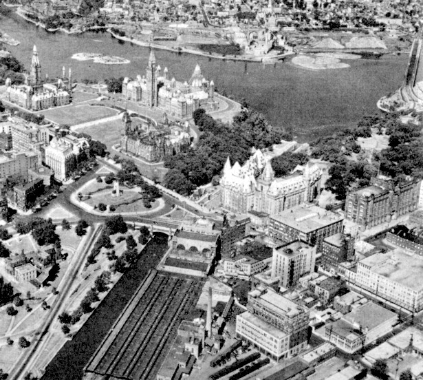 Ottawa downtown circa 1950