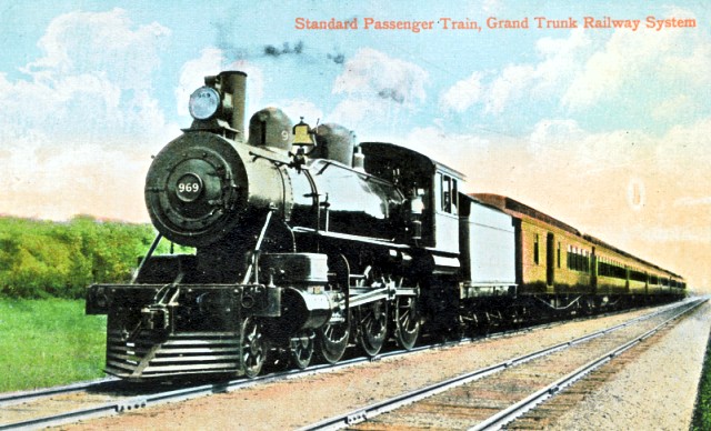 Grand Trunk Railway passenger train day