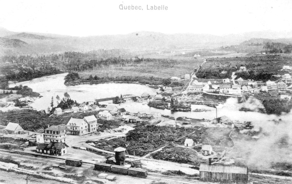 Labelle Quebec aerial view circa 1910