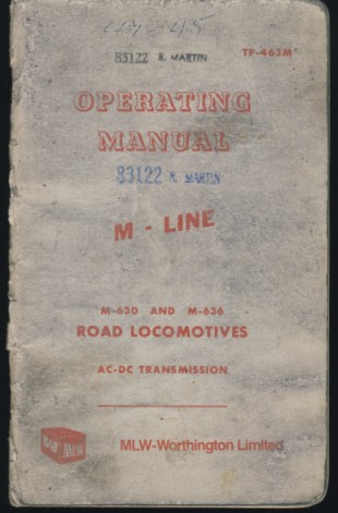 Rolly Martin locomotive manual
