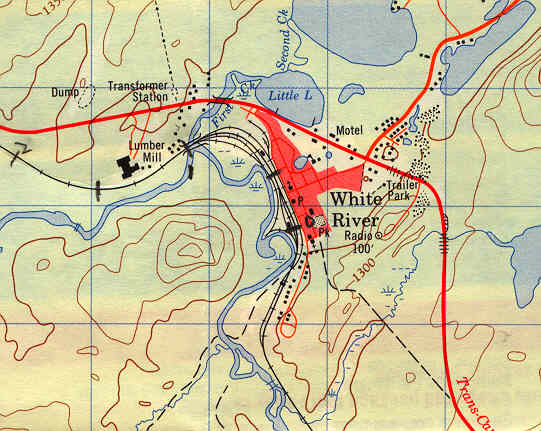map of White River Ontario