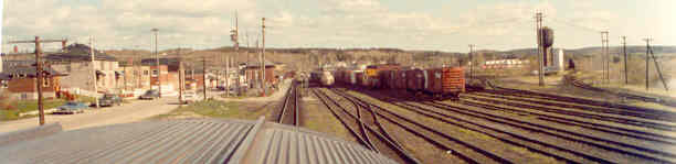 CP Rail White River Ontario railway yard looking east