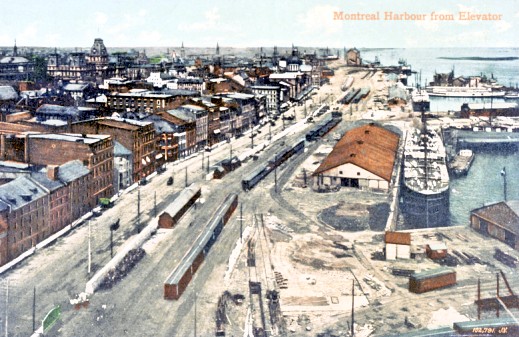 Montreal Harbour around 1900