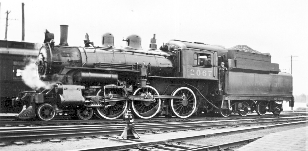 CPR steam locomotive 2067, built Delorimier Nov 1902