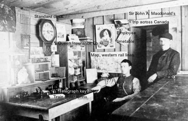 CPR station telegraph office
        1887