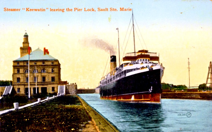 Sault Ste Marie Canal circa 1910