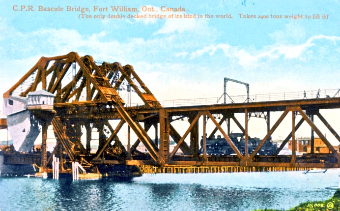 Fort William Jackknife bridge circa 1910